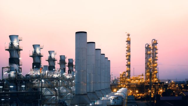 factory oil gas refinery